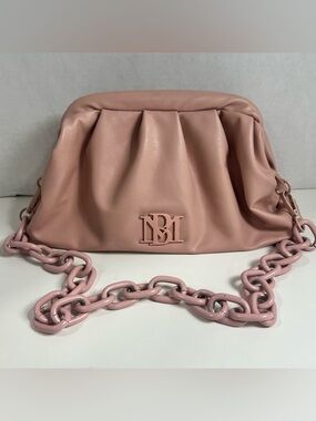 Badgley Mischa’s Pink Shoulder Clutch with Chain